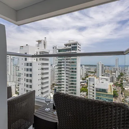 Bocagrande Duplex Beach - Con Vista Panoramica Apartment