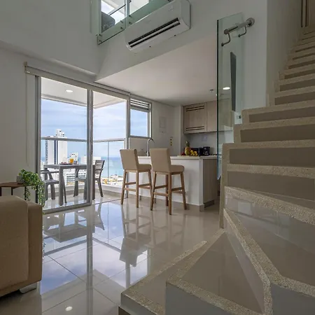 Apartment Bocagrande Duplex Beach - Con Vista Panoramica