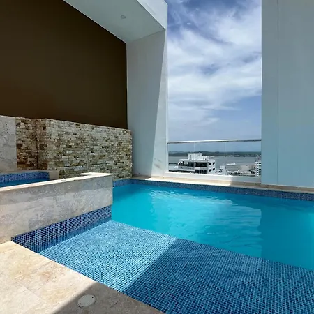 Apartamento Bocagrande Duplex Beach - Con Vista Panoramica Cartagena