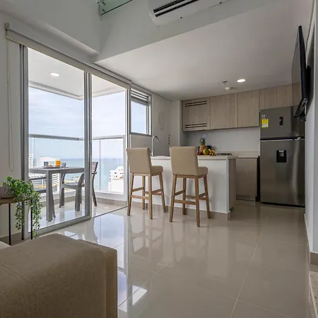 Bocagrande Duplex Beach - Con Vista Panoramica Apartamento