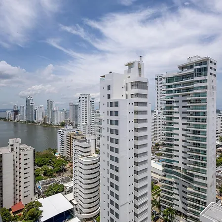 Bocagrande Duplex Beach - Con Vista Panoramica *